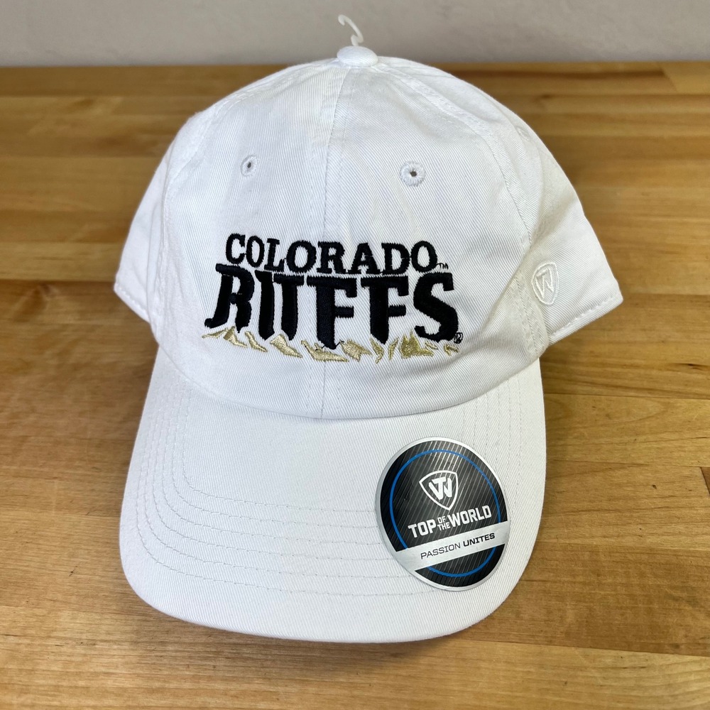 Colorado Buffs Buffaloes Cap Hat White Top of the World Adjustable NEW